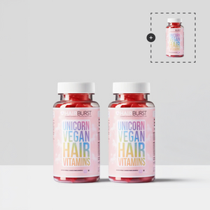 Vitamine Gommose Vegane per la Crescita dei Capelli - Trattamento di 3 mesi