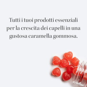 Vitamine Gommose per la Crescita dei Capelli - Trattamento di 3 mesi