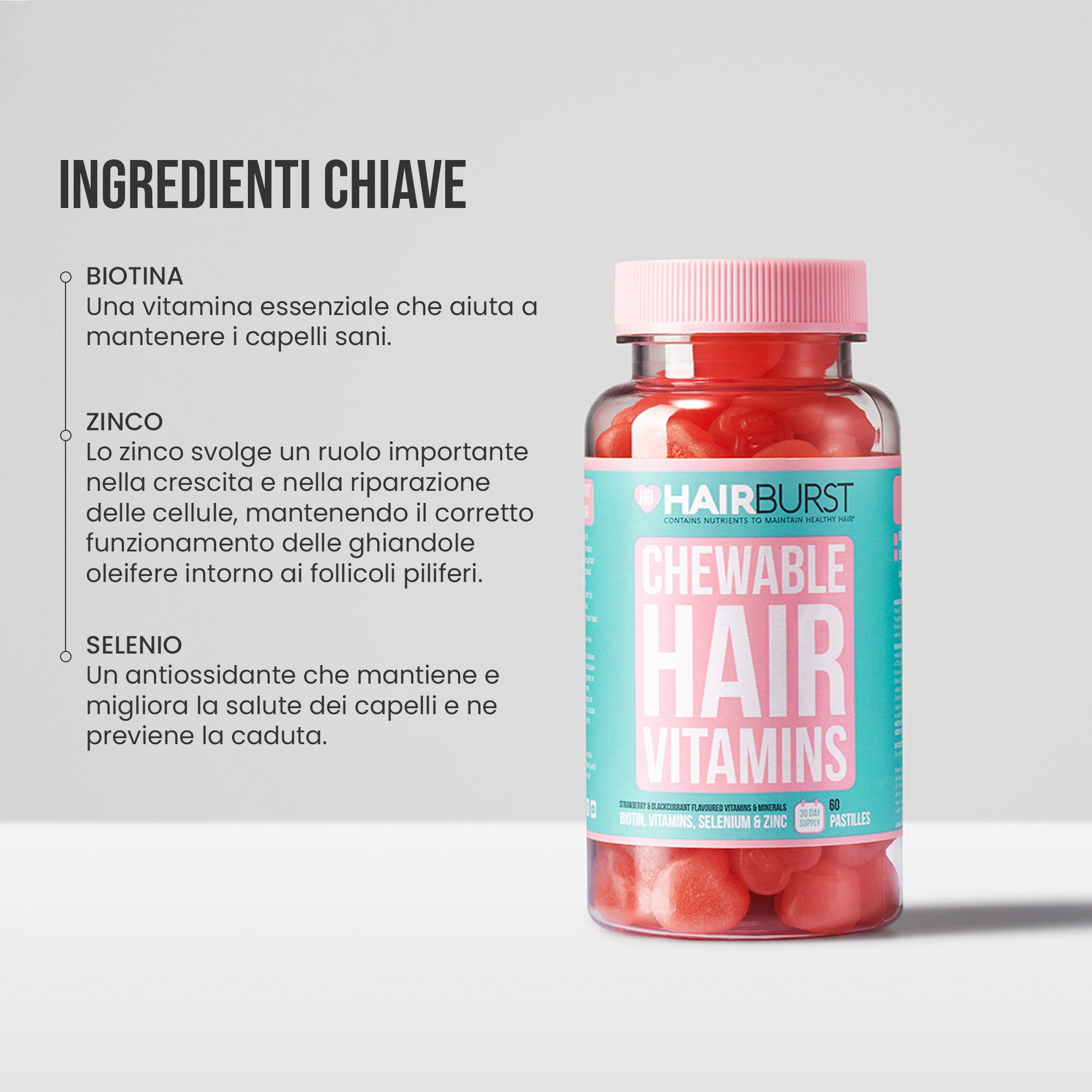 Vitamine per Capelli Gommose 1MS