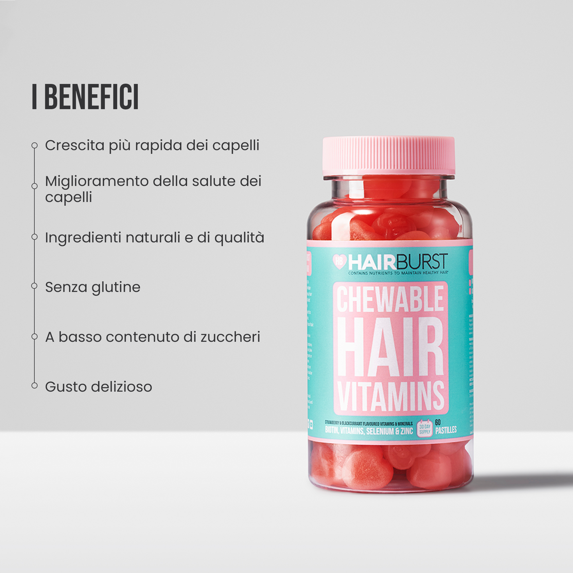 Vitamine per Capelli Gommose 1MS