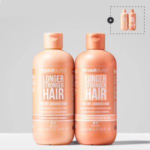 Shampoo e Balsamo per Capelli Secchi e Danneggiati - Per Capelli più Lunghi e più Forti