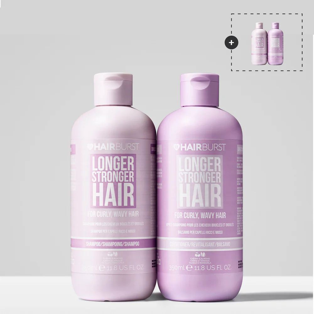 Shampoo e Balsamo per Capelli Ricci e Mossi - Per Capelli più Lunghi e più Forti