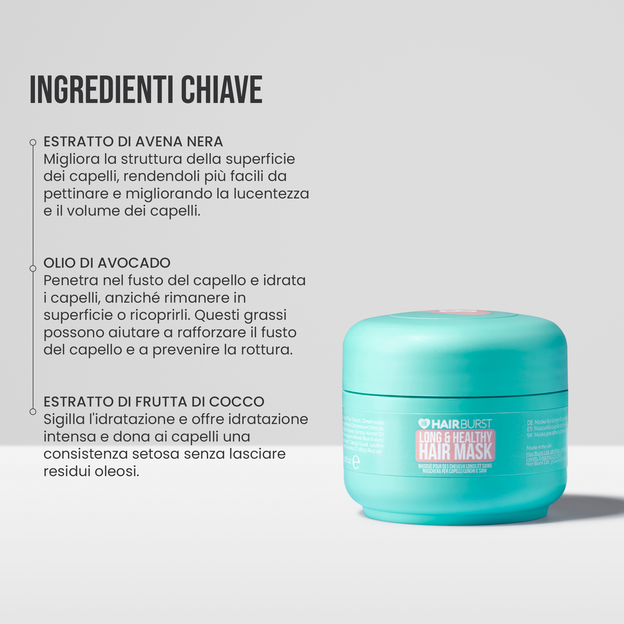 Mini Maschera per Capelli Lunghi e Sani