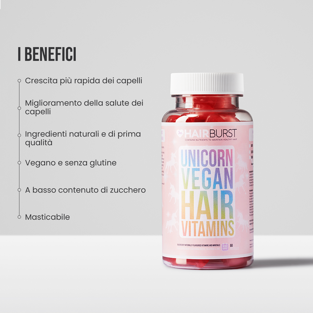 Vitamine per Capelli Vegane Gommose 6MS