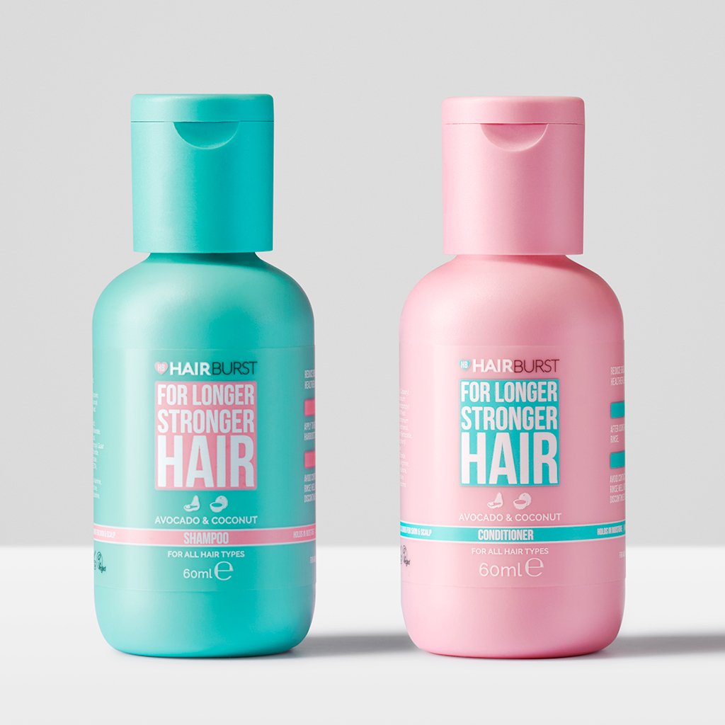 Mini set di Shampoo e Balsamo per Capelli più Lunghi e più Forti