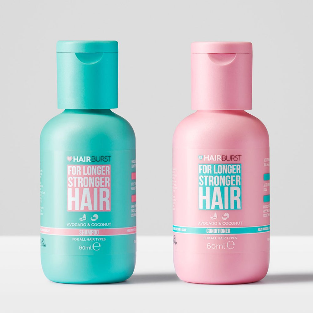Mini set di Shampoo e Balsamo per Capelli più Lunghi e più Forti