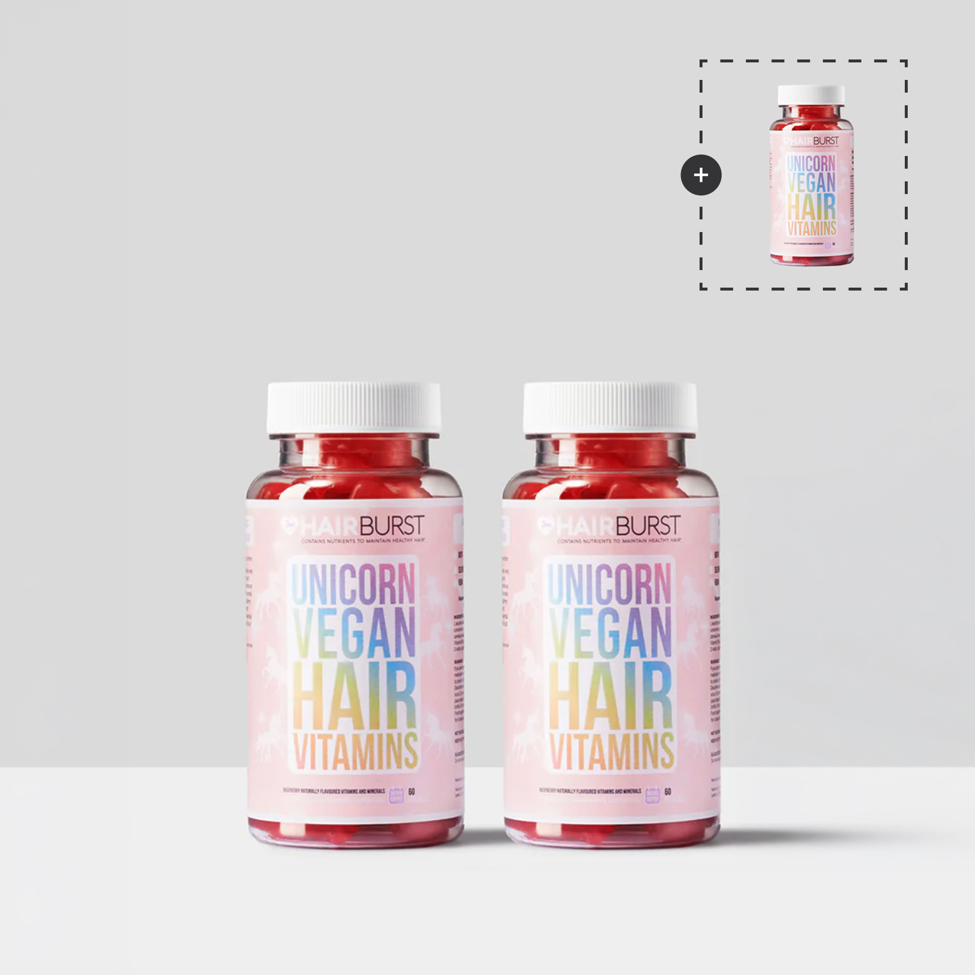 Vitamine Gommose Vegane per la Crescita dei Capelli - Trattamento di 3 mesi