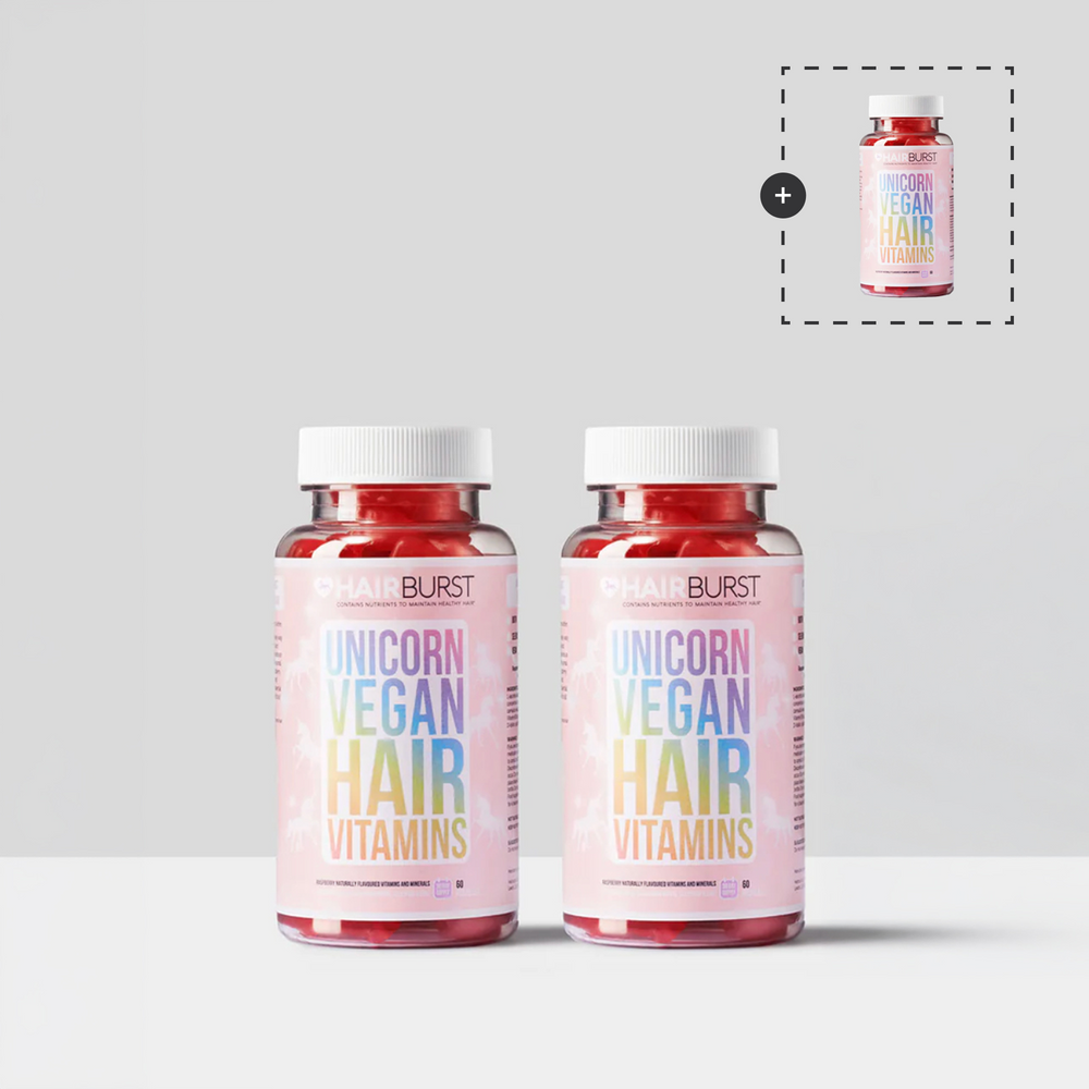 Vitamine Gommose Vegane per la Crescita dei Capelli - Trattamento di 3 mesi