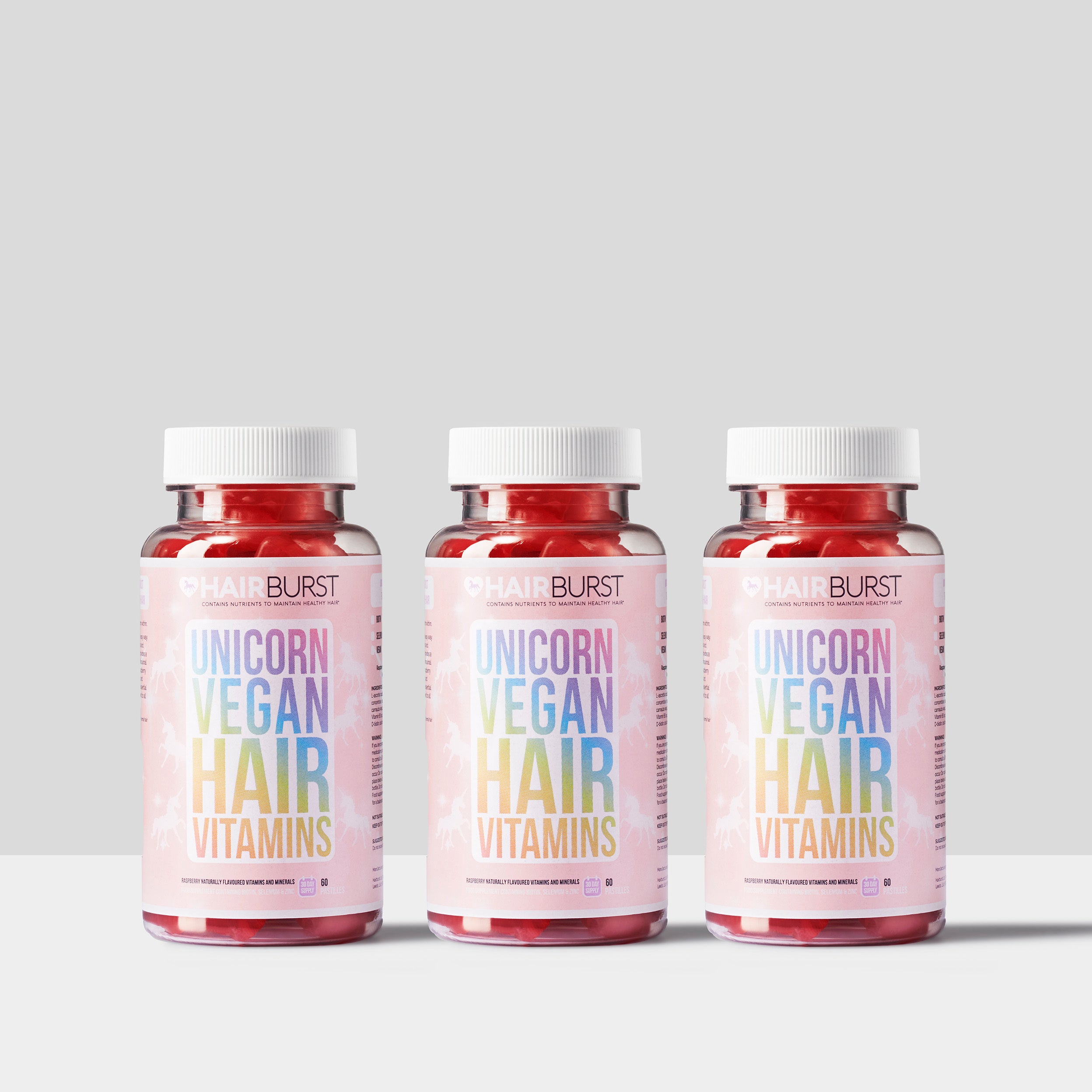 Vitamine Gommose Vegane per la Crescita dei Capelli - Trattamento di 3 mesi