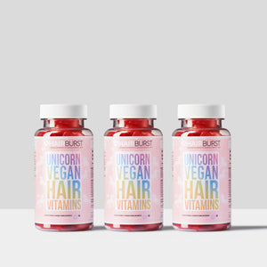 Vitamine Gommose Vegane per la Crescita dei Capelli - Trattamento di 3 mesi