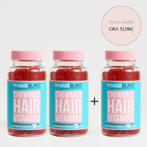 Vitamine Gommose per la Crescita dei Capelli - Trattamento di 3 mesi