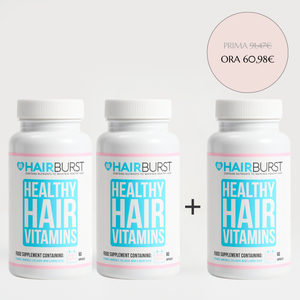 Vitamine in Capsula per la Crescita dei Capelli - Trattamento di 3 mesi