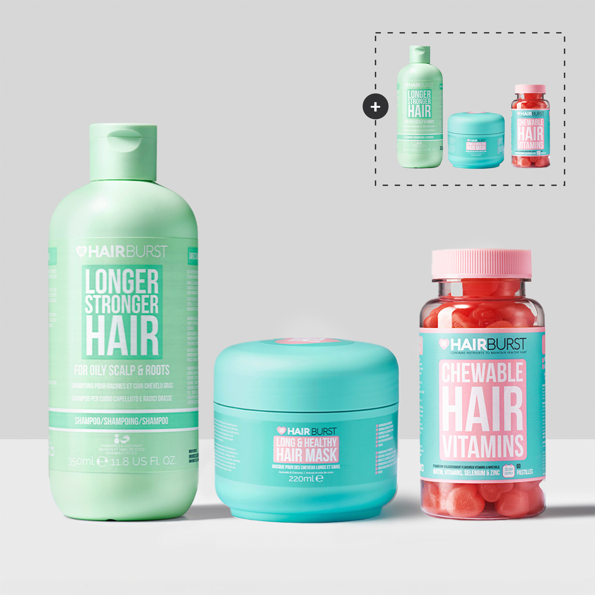 Trio per Capelli Sani con Vitamine Gommose
