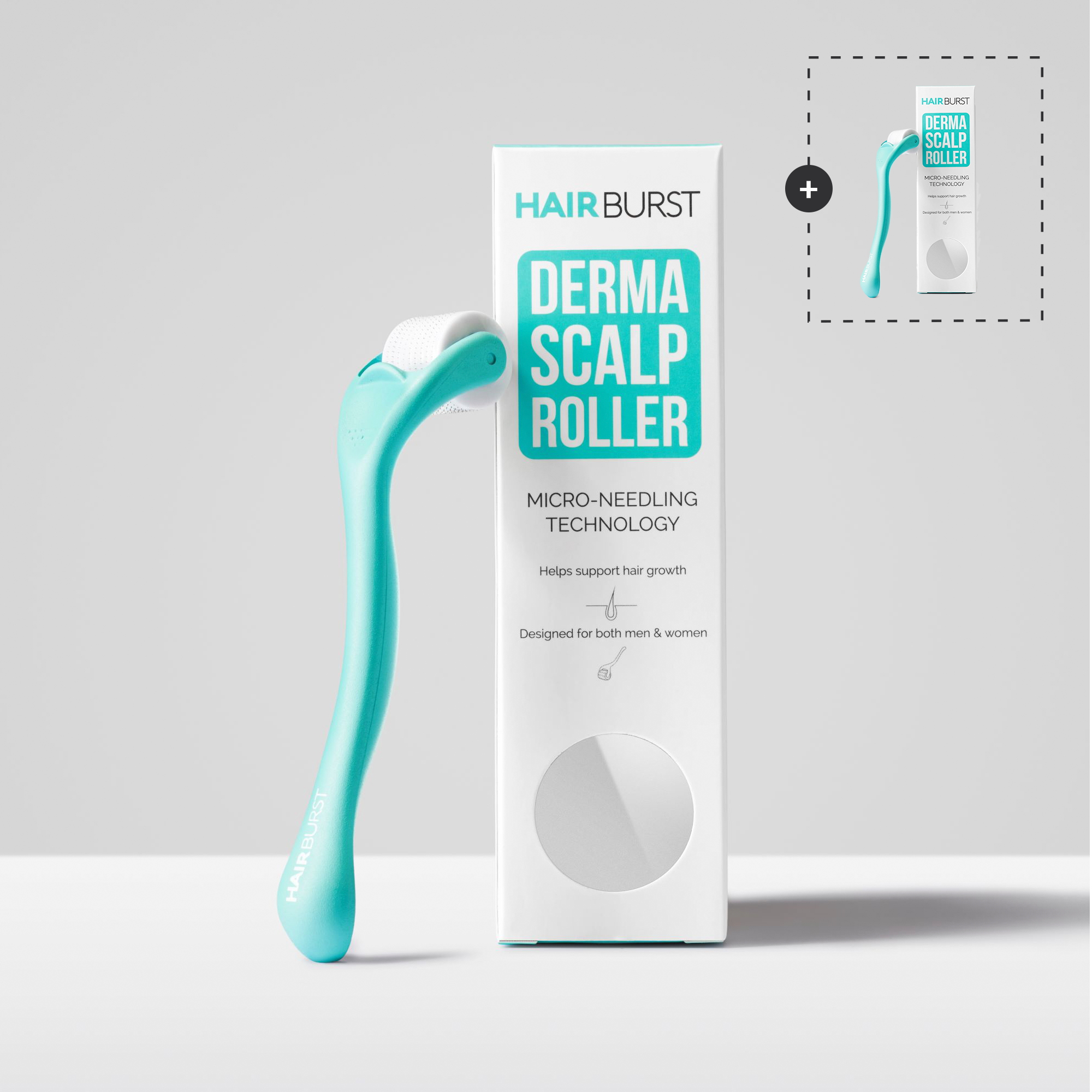 Derma Roller per Cuoio Capelluto Contro la Caduta dei Capelli